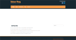 Desktop Screenshot of bobsonwong.com